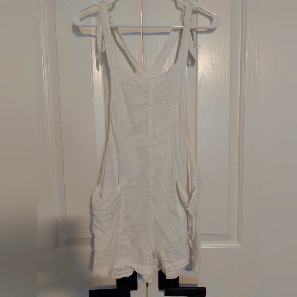 White Dungarees